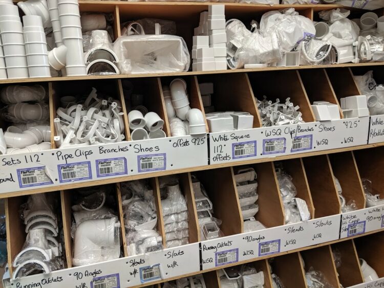 White, Brown & Grey Half Round Guttering & Downpipe