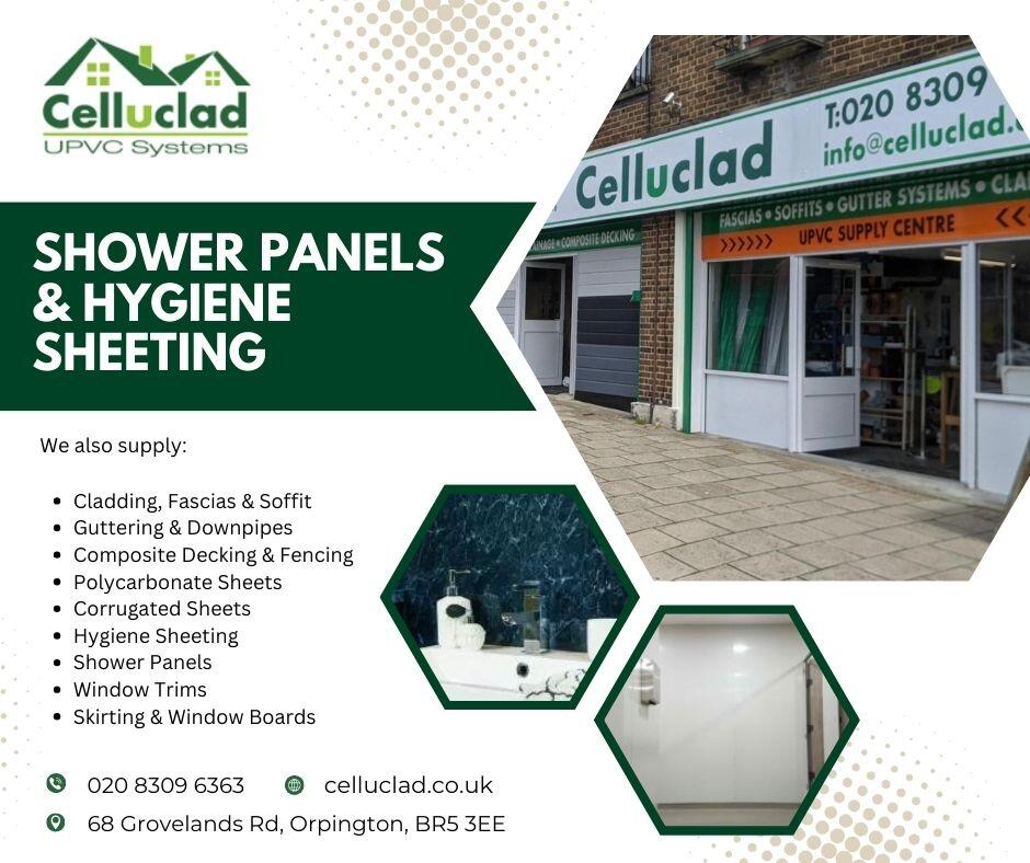 Shower Panels & Hygiene Sheeting Shower Panels & Hygiene Sheeting