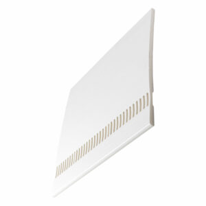 white vented soffit board